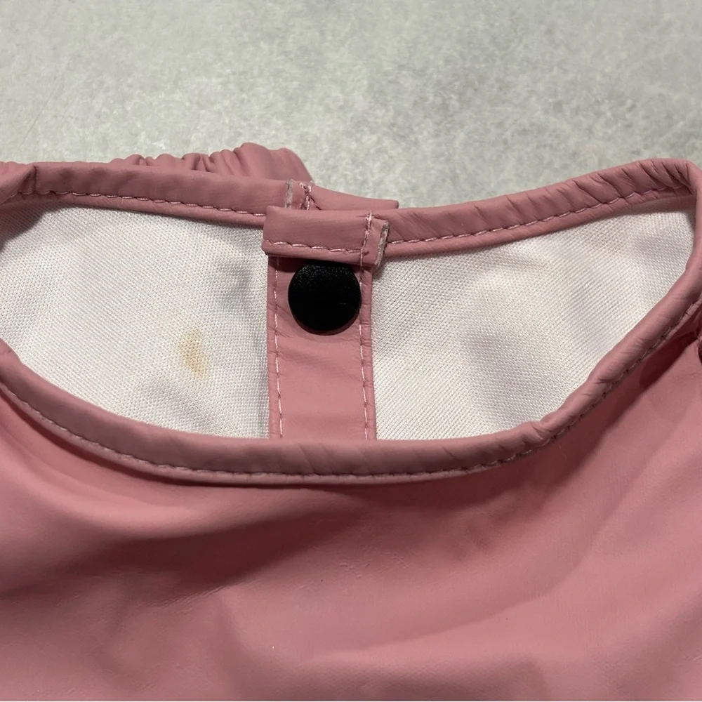 Bibtique Long Sleeve Angel Bib 6m+ 100% Waterproof Peony Color